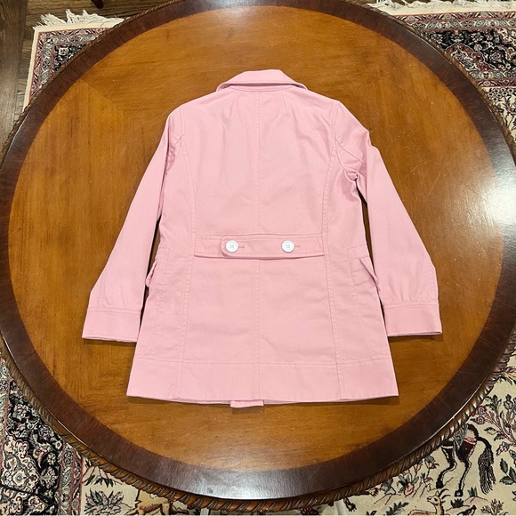 J.Crew Women’s Cotton Twill Double Breasted Peacoat Petal Pink Size 2 - Picture 3 of 16